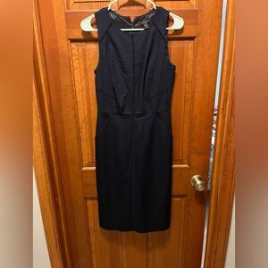 J. Crew Navy Dress with Stitch Detailing